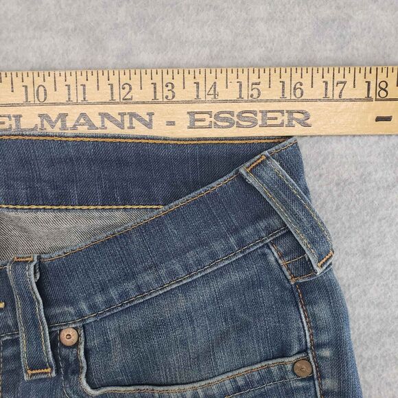 True Religion Blue Jeans Mens 32x32 Button Fly Denim Pants Medium Wash USA Made - Picture 6 of 9